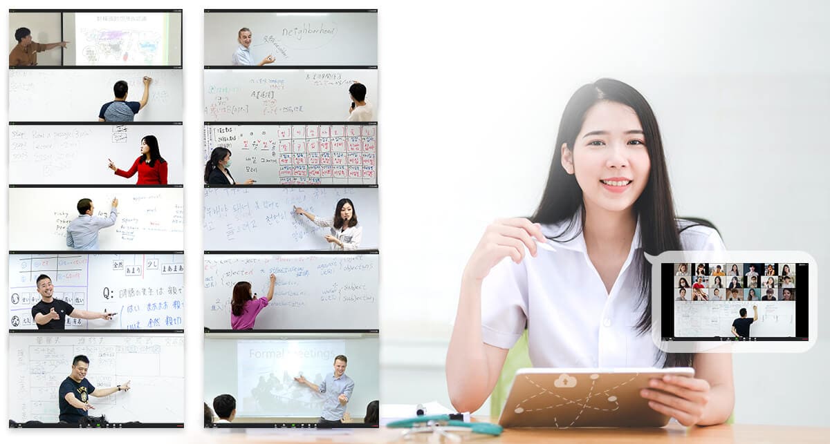 線上英文課程、線上日文課程、線上韓語課程